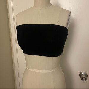 Black strapless tube top size small